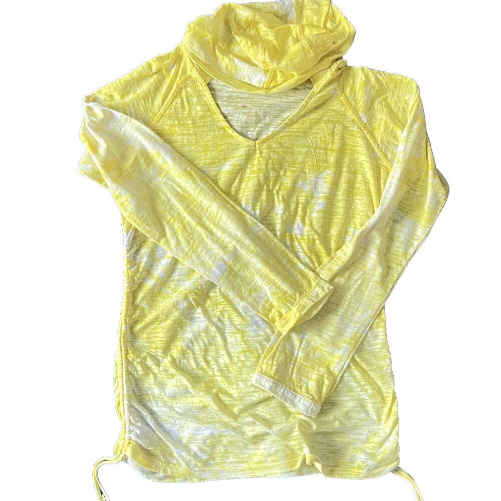 Kuhl Womens Destini Burnout Hoodie M Sunglow Lightweight